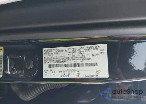 2024 Ford F-150 Stx from USA, damaged, VIN 1FTEW2KP0RKE12611